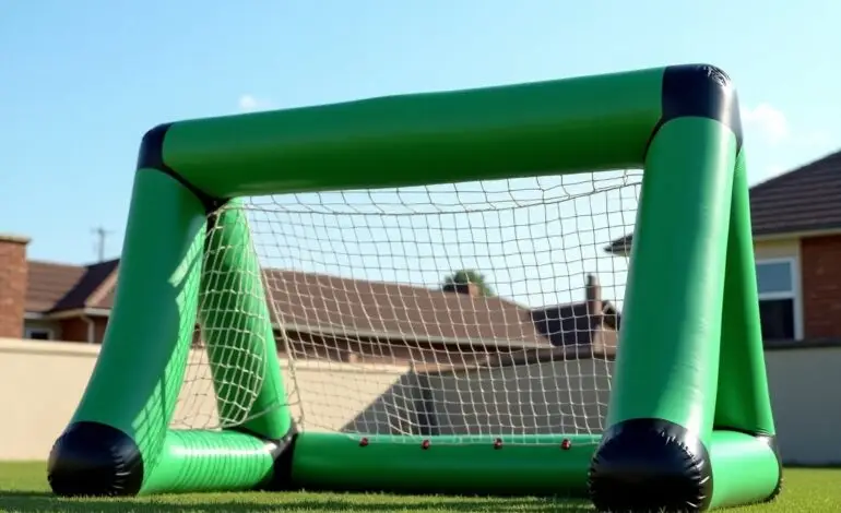 inflatable soccer goal rental