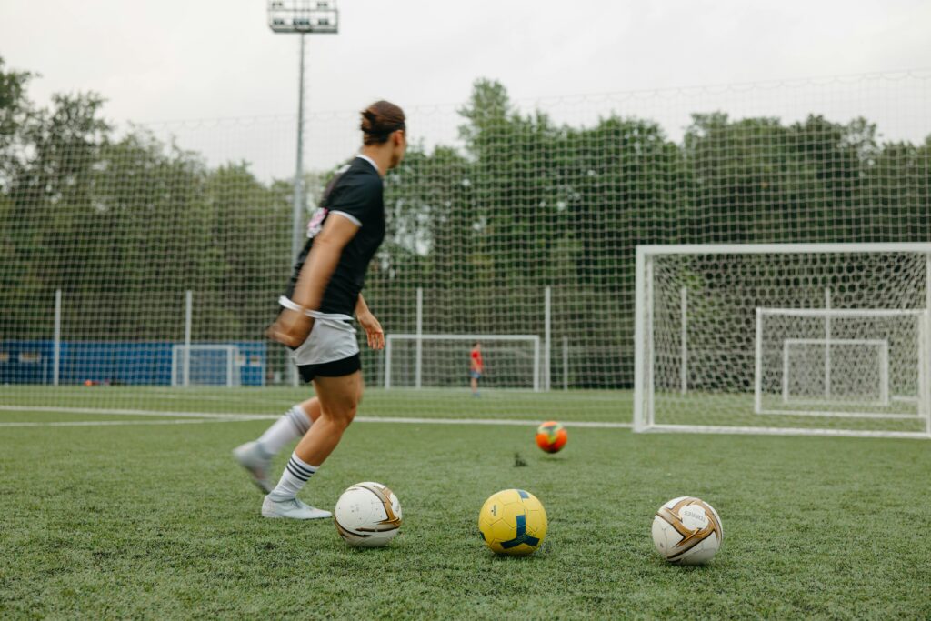 soccer striker drills